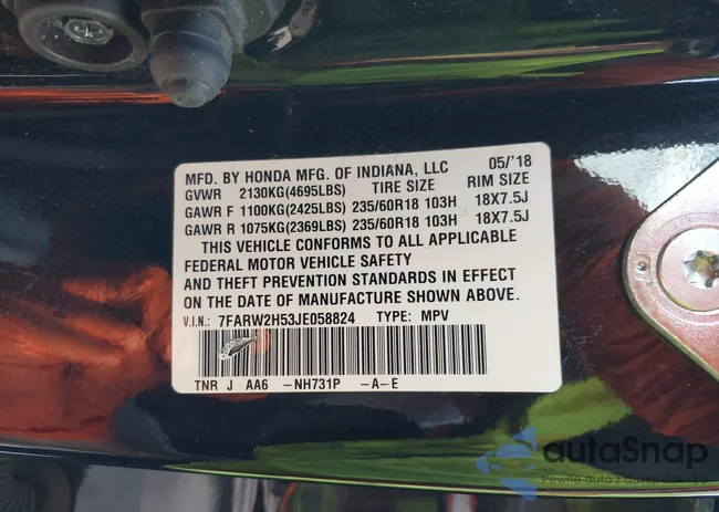 7FARW2H53JE058824: 42651143