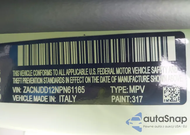 ZACNJDD12NPN61165: 42652351