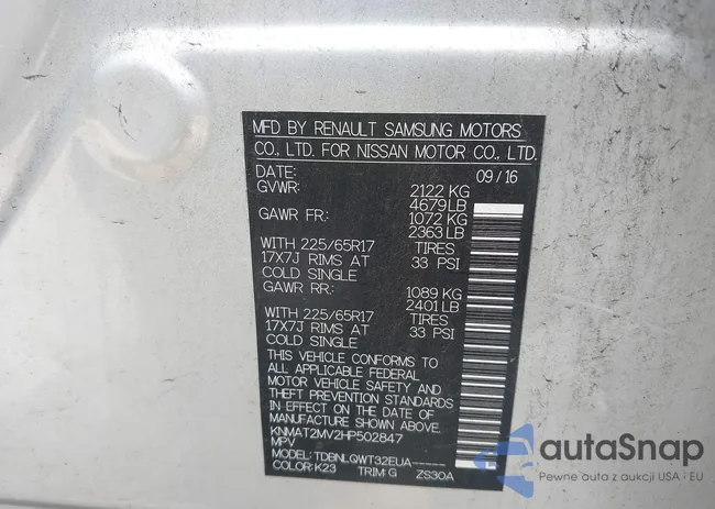 KNMAT2MV2HP502847: 42652607