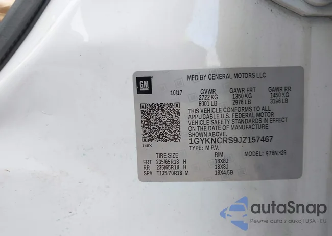 1GYKNCRS9JZ157467: 42652886