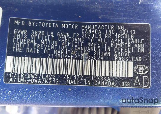 2T1BURHE2EC033824: 42652914