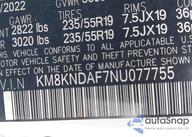 KM8KNDAF7NU077755: 42652070