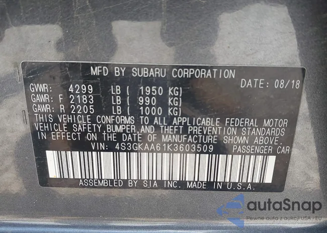 4S3GKAA61K3603509: 42652135