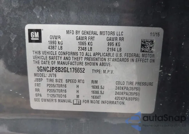 3GNCJPSB2GL176652: 42652185