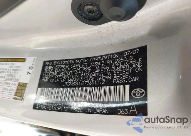 JTDKB20U777691112: 42652272