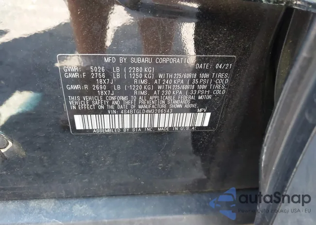 4S4BTGLD4M3206543: 42652311