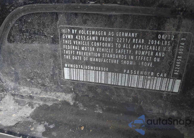 WVWGD7AJ8DW008904: 42653352