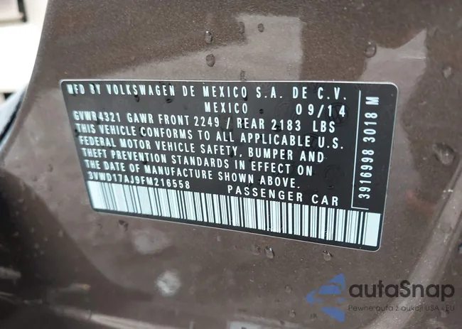 3VWD17AJ9FM216558: 42653444