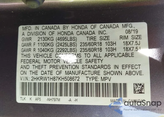 2HKRW1H87KH508672: 42653779