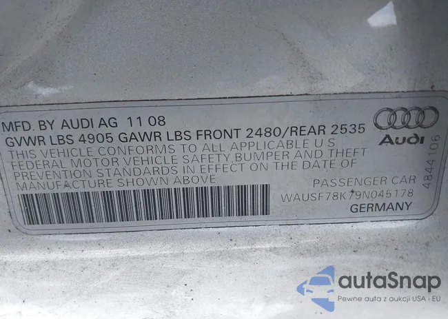 WAUSF78K79N045178: 42652976