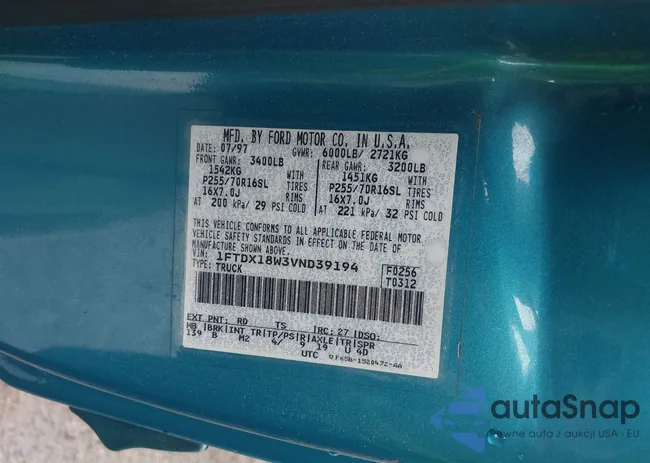 1FTDX18W3VND39194: 42653054