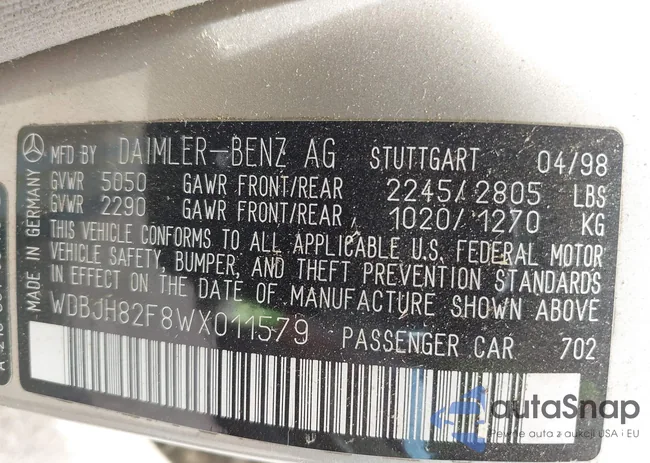 WDBJH82F8WX011579: 42653094