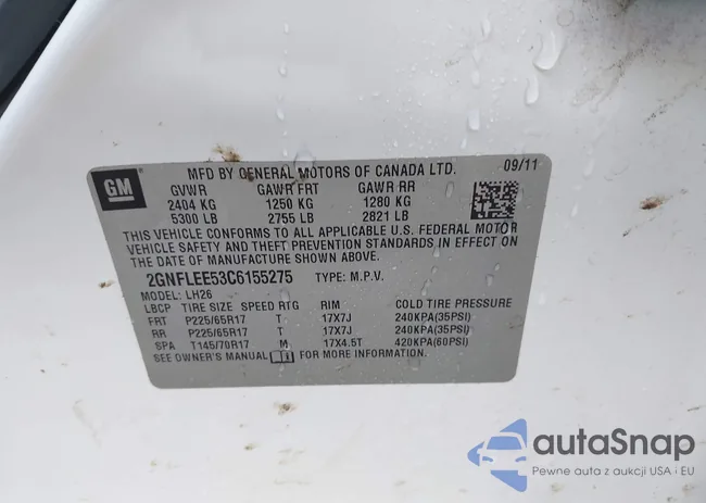 2GNFLEE53C6155275: 42654372