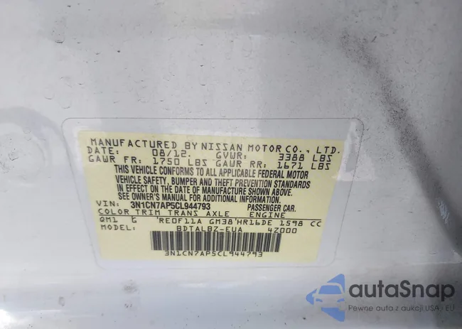 3N1CN7AP5CL944793: 42654554