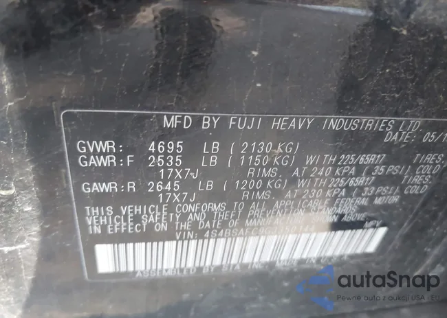 4S4BSAFC9G3350144: 42654565