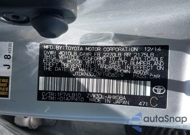 JTDKN3DU7F1908019: 42654622