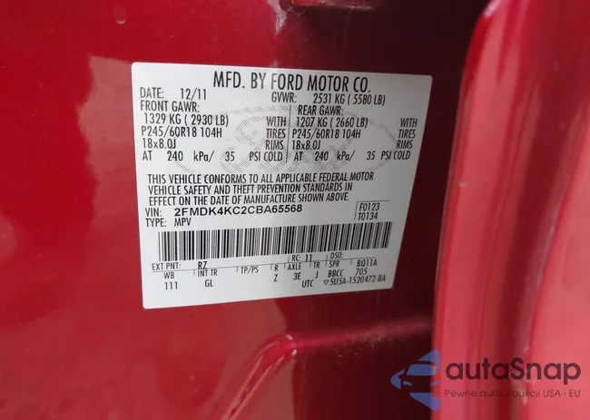 2FMDK4KC2CBA65568: 42654751