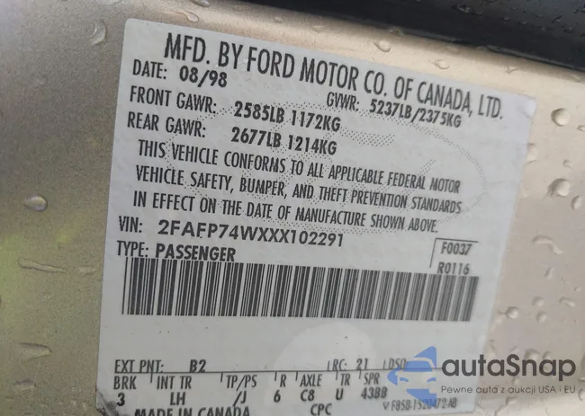 2FAFP74WXXX102291: 42654075