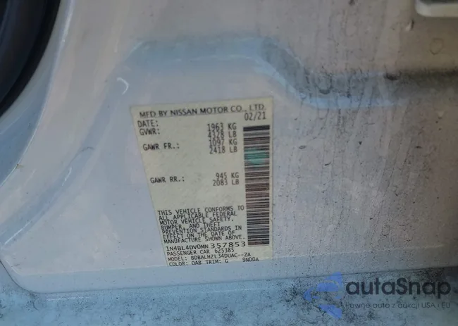 1N4BL4DV0MN357853: 42654147