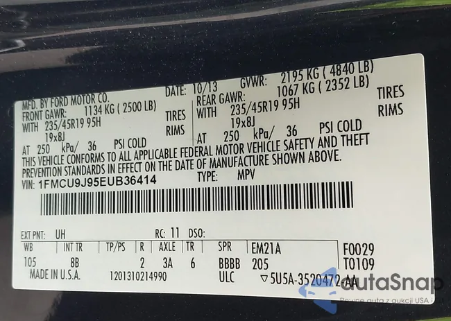 1FMCU9J95EUB36414: 42655470