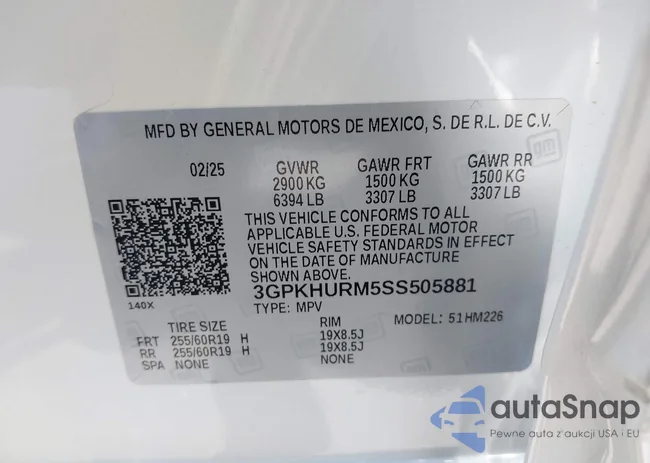 3GPKHURM5SS505881: 42655659