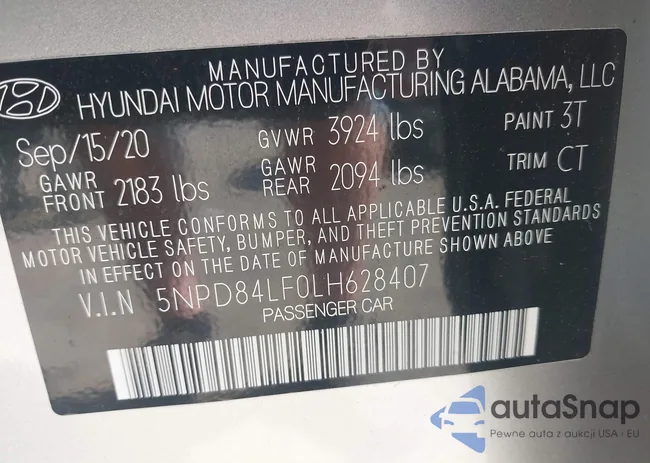 5NPD84LF0LH628407: 42655700