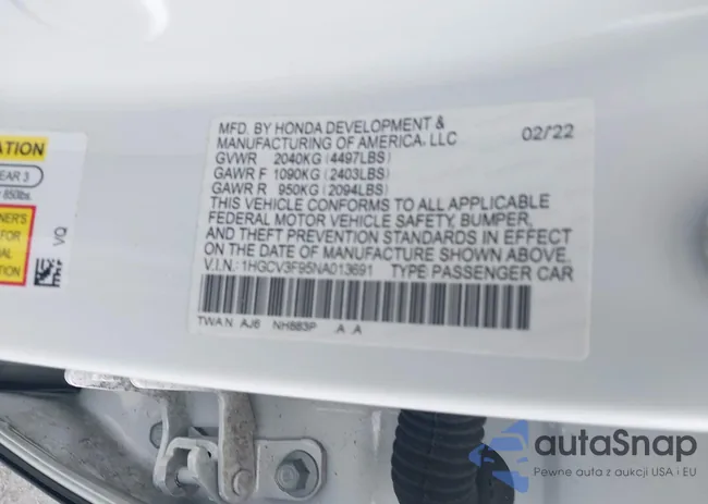1HGCV3F95NA013691: 42655752