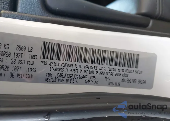 1C4RJFCG2JC418446: 42654980