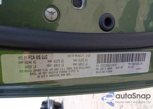 2C3CDZAG6LH134727: 42655053