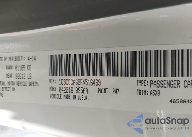 1C3CCCAG9FN516469: 42656543