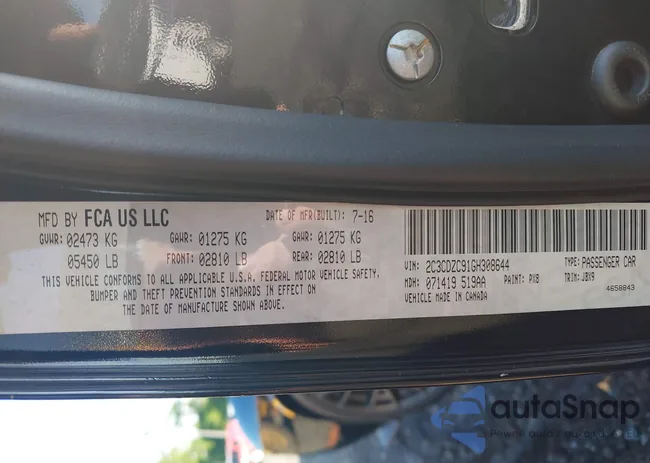 2C3CDZC91GH308644: 42656731