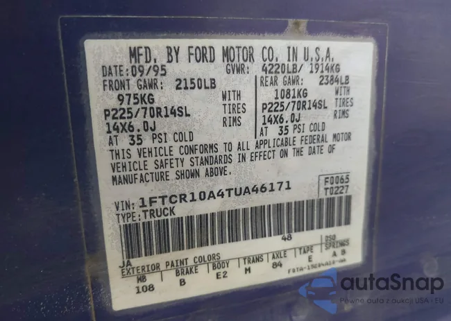 1FTCR10A4TUA46171: 42656762