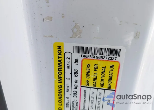 1FA6P8CF9G5272327: 42656800