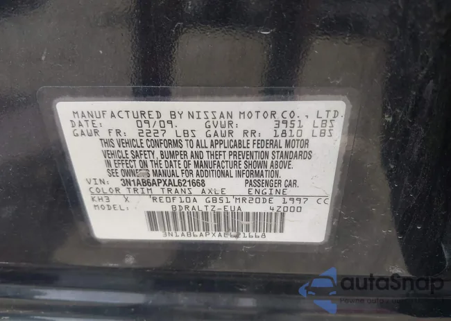 3N1AB6APXAL621668: 42656830