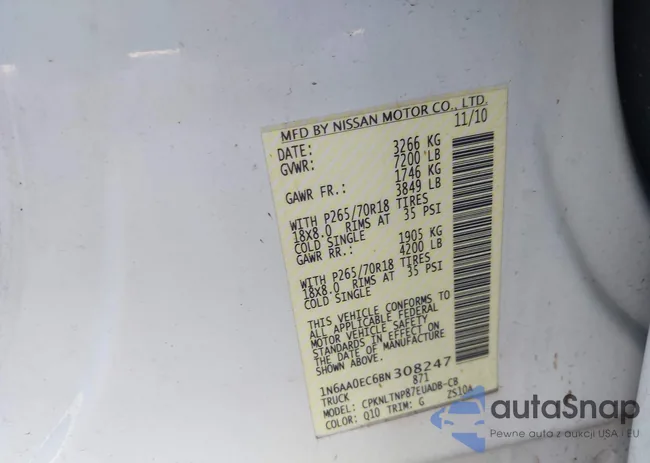 1N6AA0EC6BN308247: 42656096