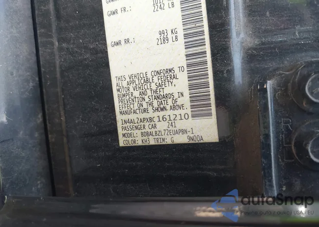 1N4AL2APXBC161210: 42656224