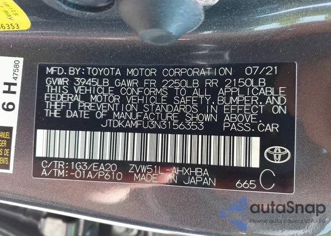 JTDKAMFU3N3156353: 42657371