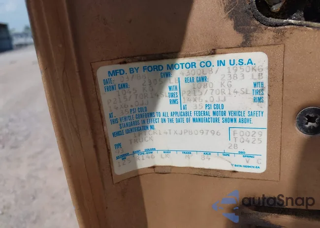 1FTCR14TXJPB09796: 42657375