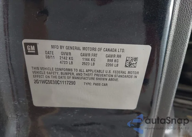 2G1WC5E30C1117290: 42657394