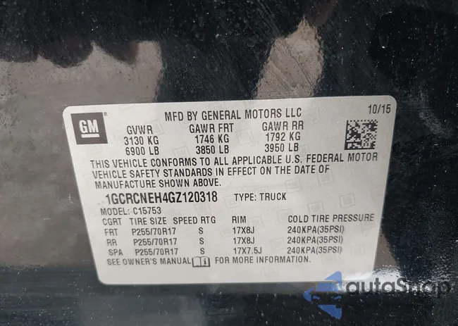 1GCRCNEH4GZ120318: 42657405