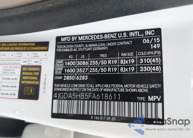 4JGDA5HB5FA618611: 42657414