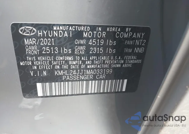 KMHL24JJ1MA033199: 42657445