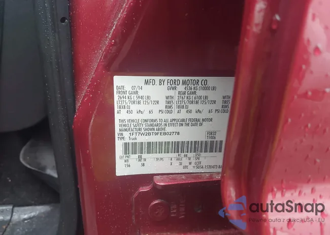 1FT7W2BT9FEB02778: 42657466