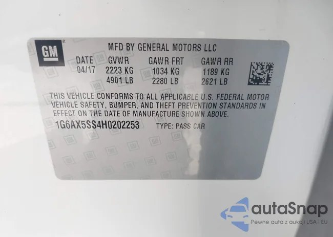 1G6AX5SS4H0202253: 42657676