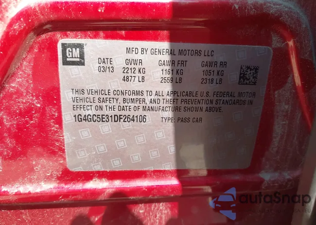 1G4GC5E31DF264106: 42657681