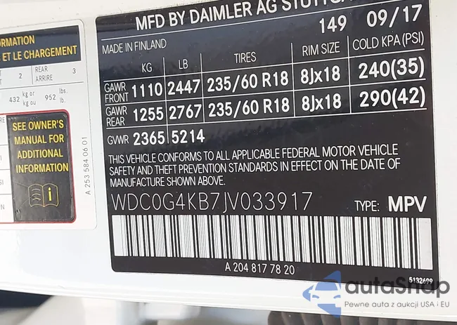 WDC0G4KB7JV033917: 42657682