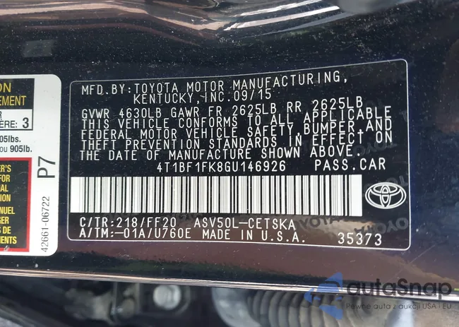 4T1BF1FK8GU146926: 42657751