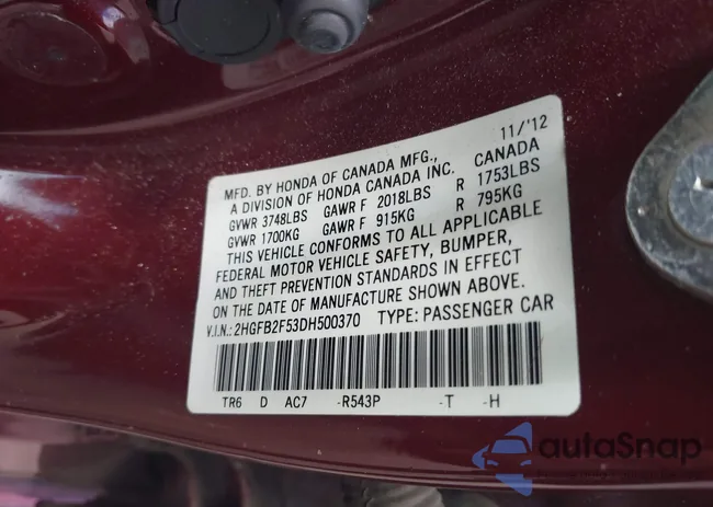 2HGFB2F53DH500370: 42657019