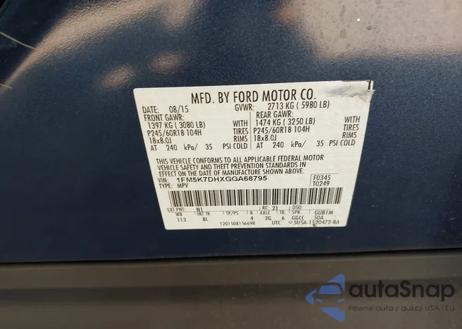 1FM5K7DHXGGA68795: 42657067