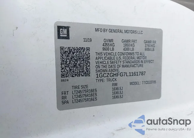 1GCZGHFG7L1161787: 42657202